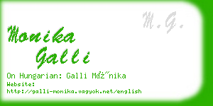 monika galli business card